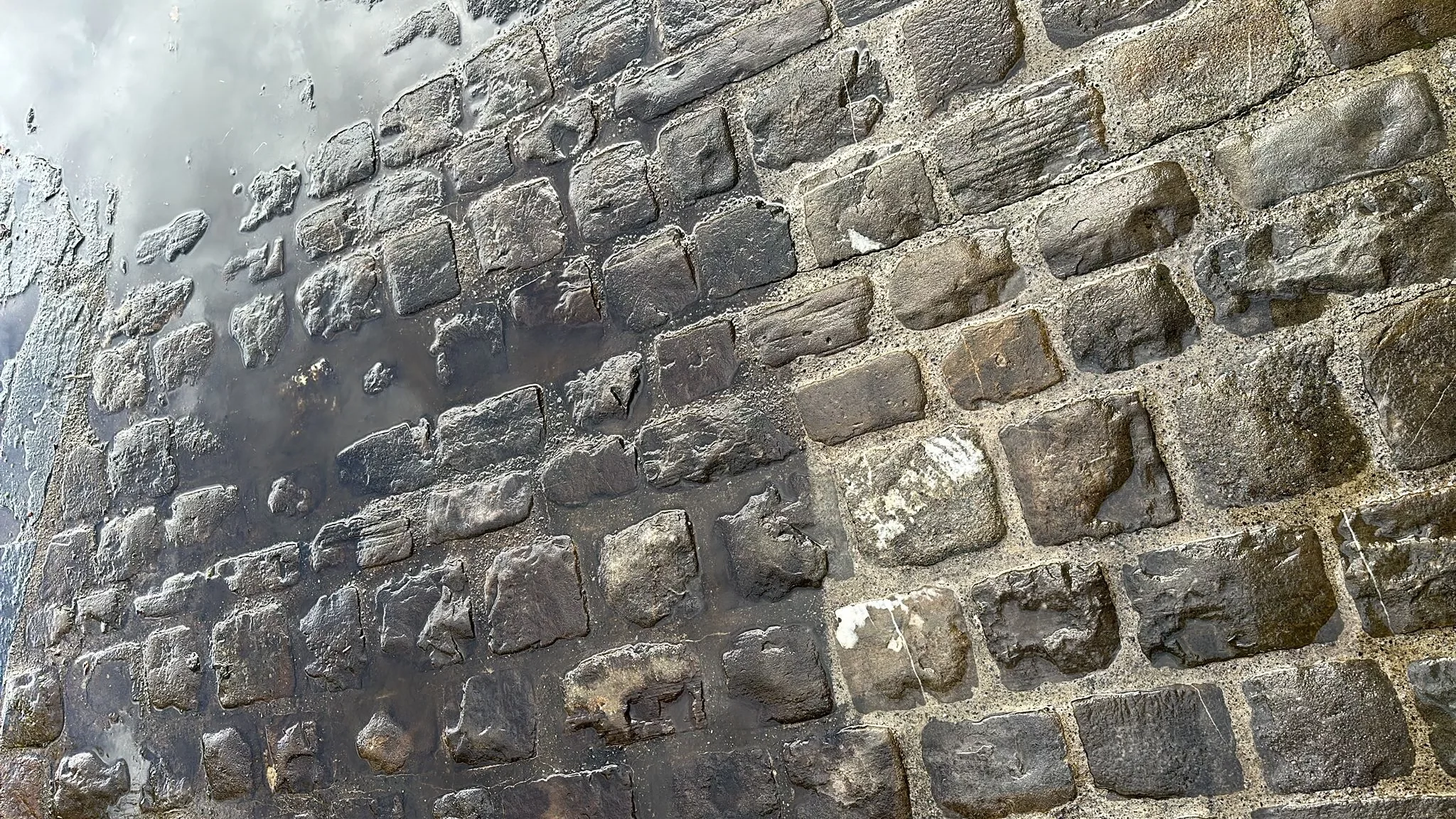 Lavage de pavés